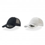 Gorra de algodón con la visera desgastada y cuepro en malla vista 1