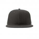 Gorra en sarga de poliéster reciclado con visera plana 300 g/m2 color gris oscuro vista detalle 6