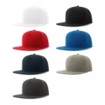 Gorra hecha parcialmente de lana con visera plana de 400 g/m2 vista con varios colores