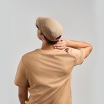Boina estilo informal en algodón cepillado y tacto suave 280 g/m2