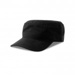 Gorra de algodón tipo militar con visera y cierre velcro 280 g/m2 color negro vista 11