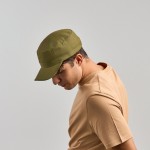 Gorra de algodón tipo militar con visera y cierre velcro 280 g/m2 vista 3