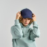Gorra de algodón tipo militar con visera y cierre velcro 280 g/m2