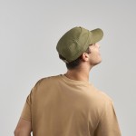 Gorra militar con borde semicurvado en algodón ecológico 280 g/m2 vista 3