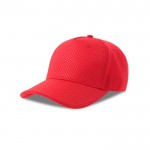 Gorra de material eco tipo automovilística con estampado 3D 230 g/m2 color rojo