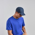 Gorra de poliéster reciclado aterciopelada de 6 paneles 135 g/m2 vista 1