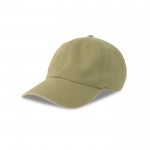 Gorra desestructurada tipo vintage de algodón reciclado 260 g/m2 color caqui