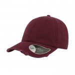 Gorra de algodón de estilo americano 90s con desgaste 280 g/m2