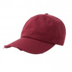 Gorra de algodón de estilo americano 90s con desgaste 280 g/m2