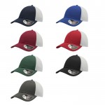 Gorra de nylon y malla de estilo deportivo bicolor de 6 paneles