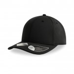 Gorra de poliéster reciclado con cierre de velcro 255 g/m2 color negro vista 11