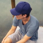 Gorra de poliéster reciclado con cierre de velcro 255 g/m2 vista 2