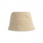 Gorro estilo bob de algodón reciclado con dos ojales 260 g/m2