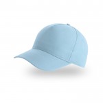 Gorra para niños de poliéster reciclado de bésibol de 220 g/m2 color azul claro