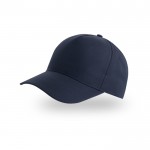 Gorra para niños de poliéster reciclado de bésibol de 220 g/m2 color azul marino
