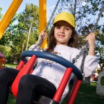 Gorra para niños de poliéster reciclado de bésibol de 220 g/m2 vista de ambiente