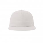 Gorra vintage de algodón reciclado con visera plana 260 g/m2 color blanco vista detalle 6