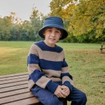 Gorro infantil en sarga de algodón con protección UV 280 g/m2 vista de ambiente