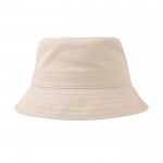Gorro infantil en sarga de algodón con protección UV 280 g/m2 color beige
