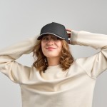 Gorra de béisbol de poliéster reciclado de 5 paneles 220 g/m2 vista 2