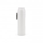 Termo de acero inoxidable reciclado con taza en la tapa 750ml color blanco