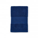 Toalla para el baño 70x140cm en algodón reciclado 370 g/m2 color azul marino segunda vista
