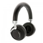 Auriculares de diadema con micrófono color negro