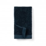 Toalla de tencel y algodón de 40 x 70 cm color azul oscuro