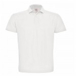 Polo de algodón básico para hombre de manga corta 180 g/m2 B&C color blanco