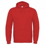Sudadera de hombre de algodón y poliéster con capucha 280 g/m2 B&C color rojo