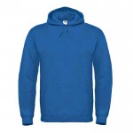 Sudadera de hombre de algodón y poliéster con capucha 280 g/m2 B&C color azul real