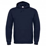 Sudadera de hombre de algodón y poliéster con capucha 280 g/m2 B&C color azul marino