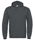 Sudadera de hombre de algodón y poliéster con capucha 280 g/m2 B&C color antracita