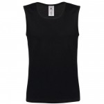 Camiseta sin mangas de algodón para hombre 145 g/m2 B&C color negro vista 11