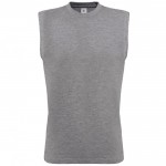 Camiseta sin mangas de algodón 100% para hombre 145 g/m2 B&C color gris jaspeado