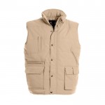 Chaleco de explorador de poliéster térmico e impermeable 285 g/m2 B&C color beige