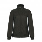 Chaqueta de poliéster para mujer impermeable y cortaviento B&C color negro vista 11