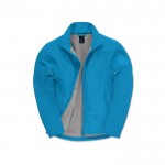 Chaqueta softshell elástica de poliéster de hombre 300 g/m2 B&C color aguamarina