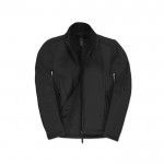 Chaqueta softshell elástica de poliéster de mujer 300 g/m2 B&C color negro vista 11