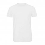 Camiseta de poliéster y algodón para hombre 130 g/m2 B&C color blanco