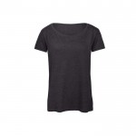 Camiseta de poliéster y algodón para mujer 130 g/m2 B&C color gris jaspeado