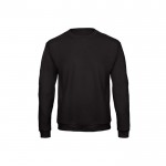 Sudadera de algodón y poliéster con cuello caja 270 g/m2 B&C color negro vista 11