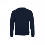 Sudadera de algodón y poliéster con cuello caja 270 g/m2 B&C color azul marino