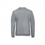 Sudadera de algodón y poliéster con cuello caja 270 g/m2 B&C color gris claro
