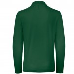 Polo de algodón de manga larga para hombre 180 g/m2 B&C color verde oscuro