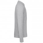 Polo de algodón de manga larga para hombre 180 g/m2 B&C color gris claro