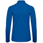Polo básico de algodón de manga larga para mujer 180 g/m2 B&C color azul real