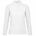 Polo básico de algodón de manga larga para mujer 180 g/m2 B&C
