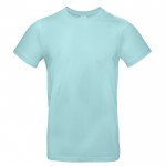 Camiseta de algodón para hombre de manga corta 185 g/m2 B&C color azul pastel