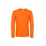 Camiseta de algodón de manga larga para hombre 145 g/m2 B&C color naranja